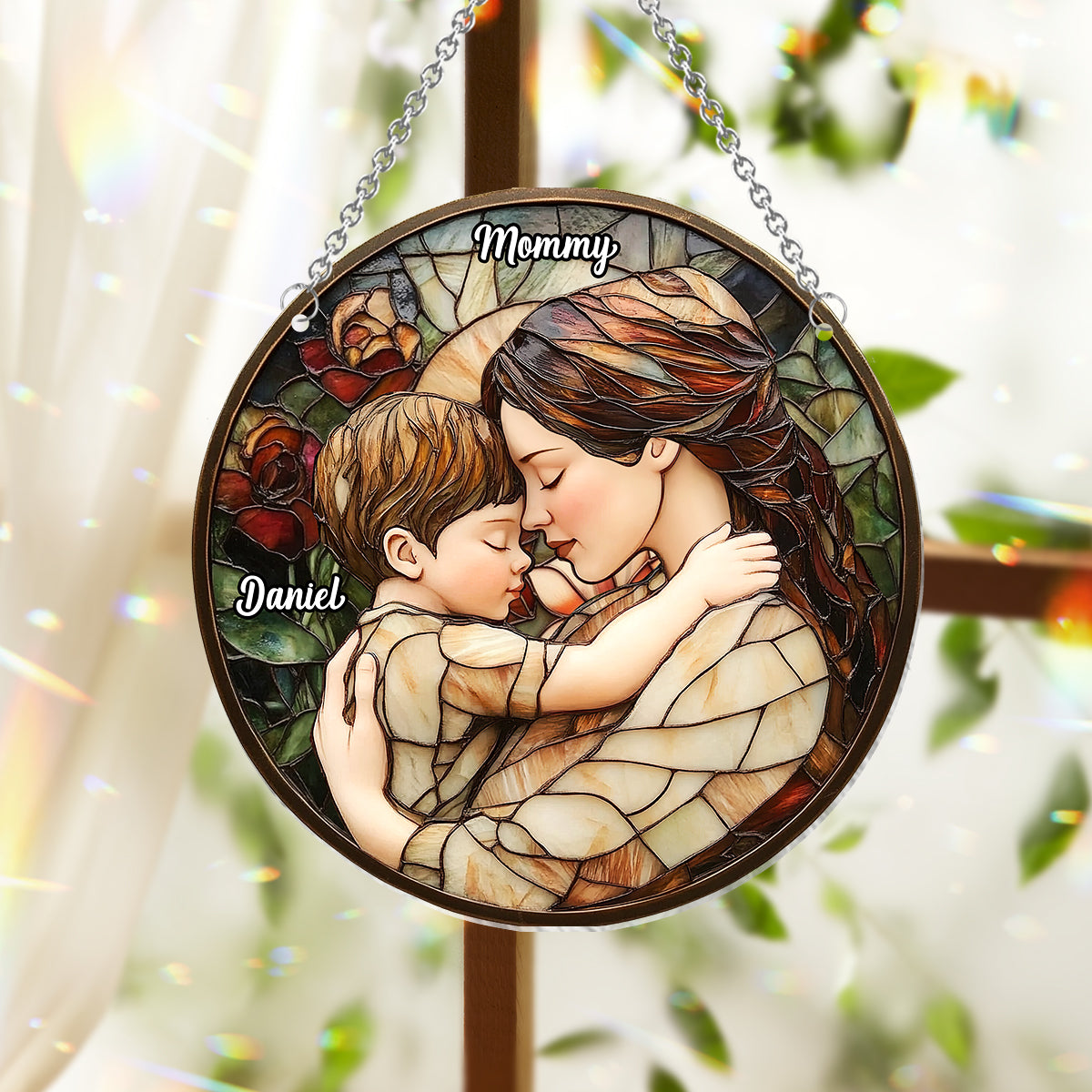 In My Mom Era - Personalized Mother Window Hanging Suncatcher Ornament