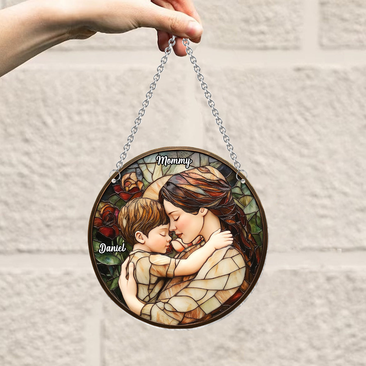 In My Mom Era - Personalized Mother Window Hanging Suncatcher Ornament