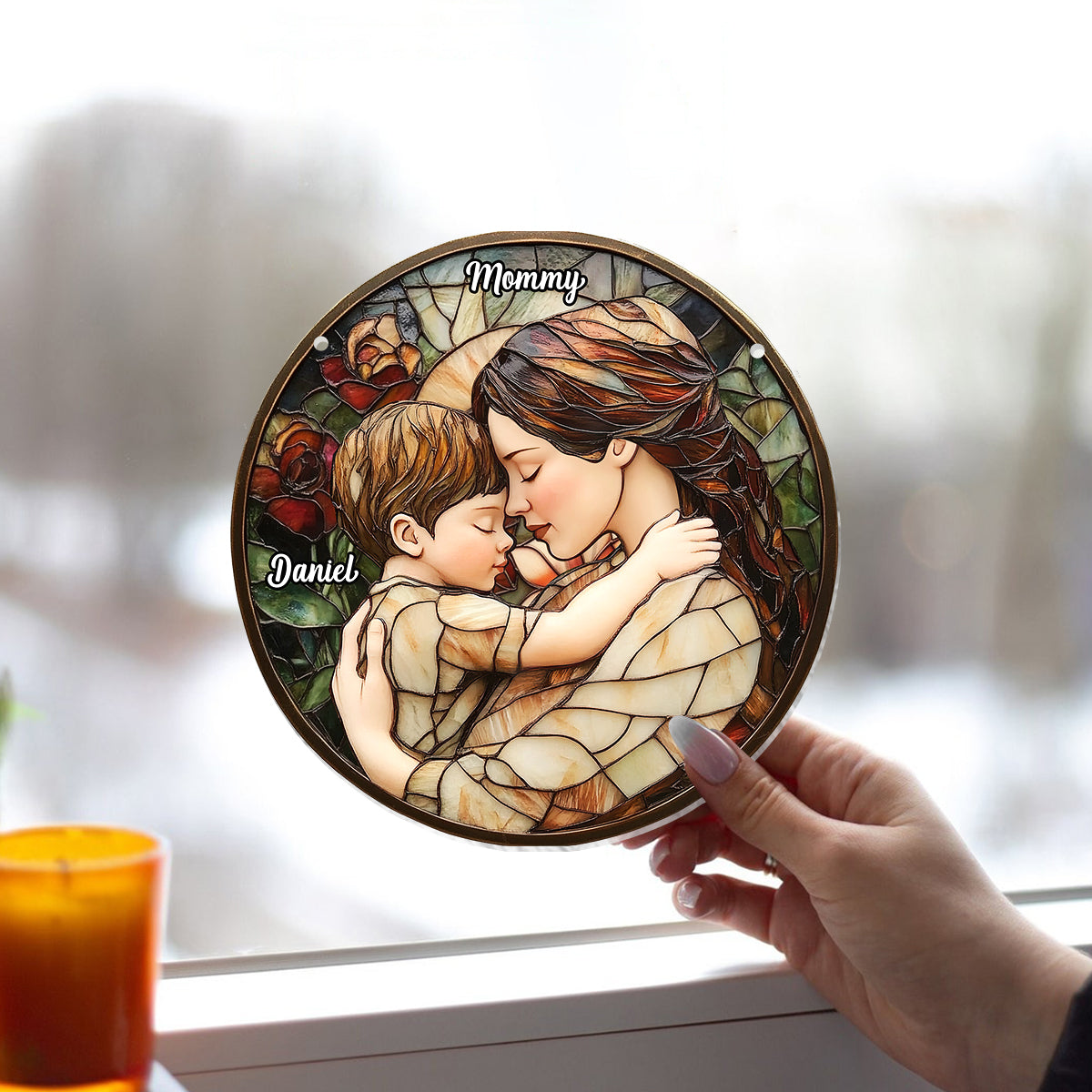 In My Mom Era - Personalized Mother Window Hanging Suncatcher Ornament