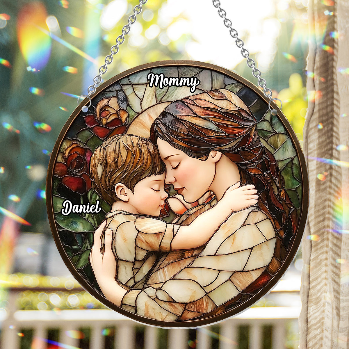 In My Mom Era - Personalized Mother Window Hanging Suncatcher Ornament