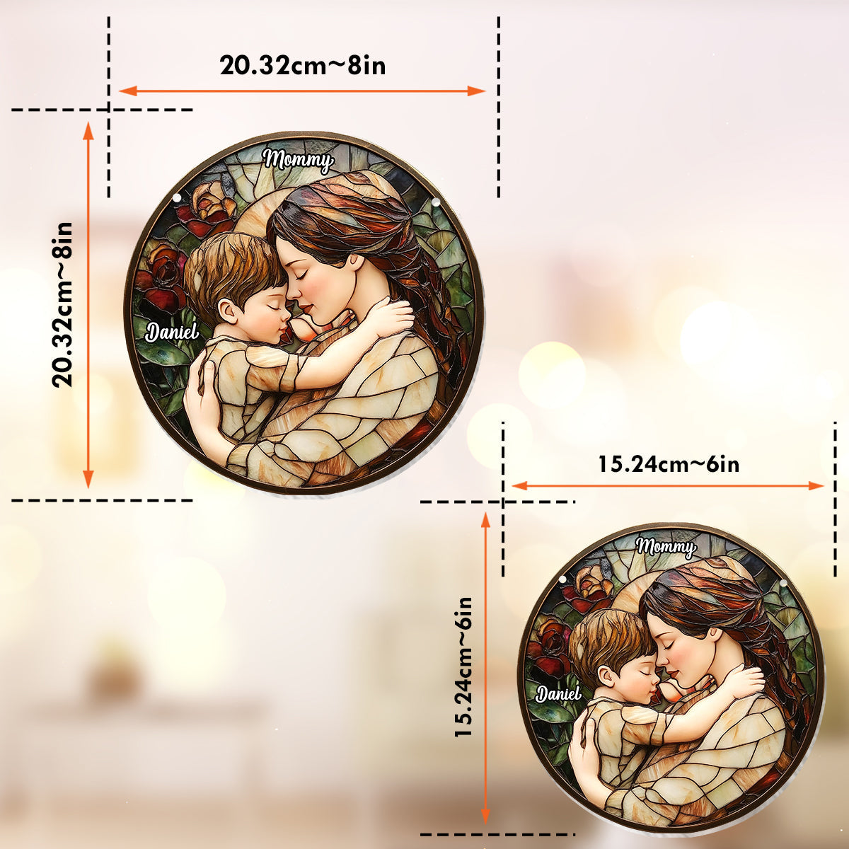 In My Mom Era - Personalized Mother Window Hanging Suncatcher Ornament