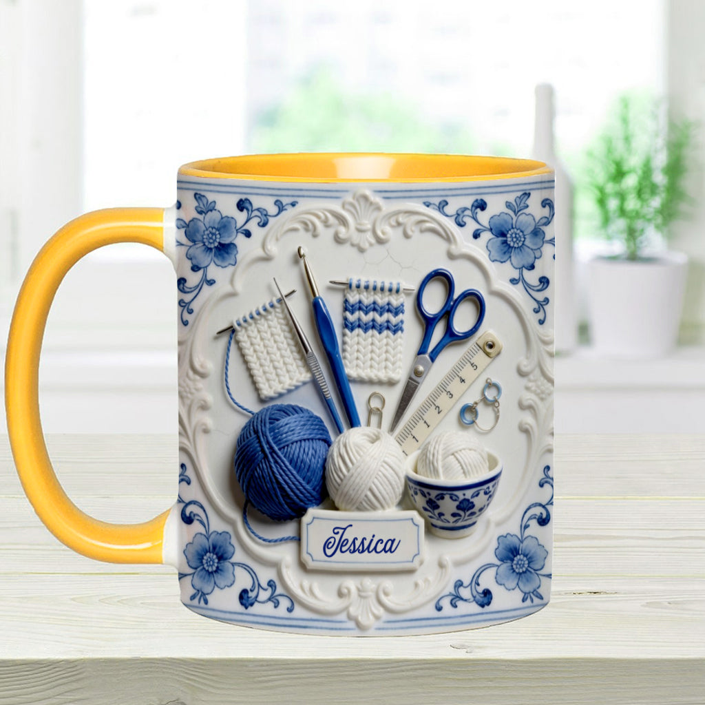 Love Crocheting - Personalized Crocheting Accent Mug