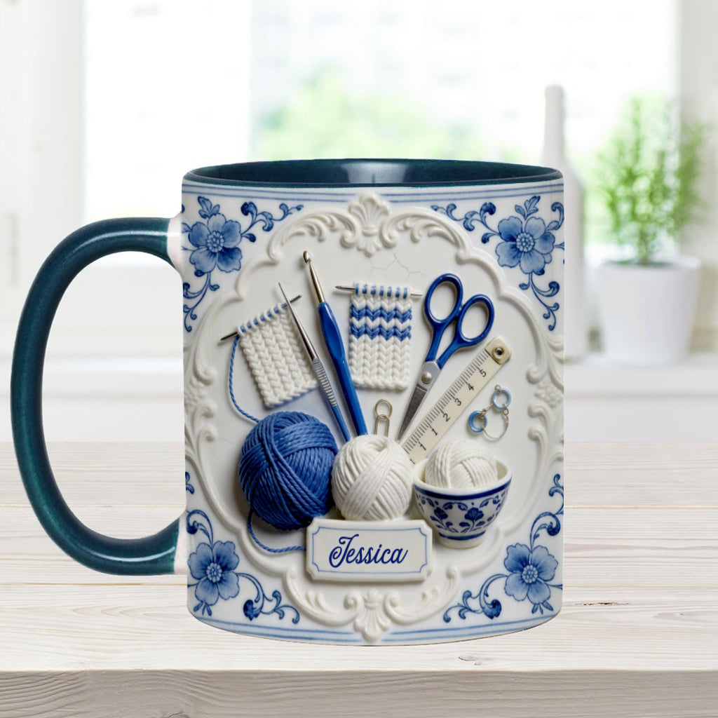 Love Crocheting - Personalized Crocheting Accent Mug