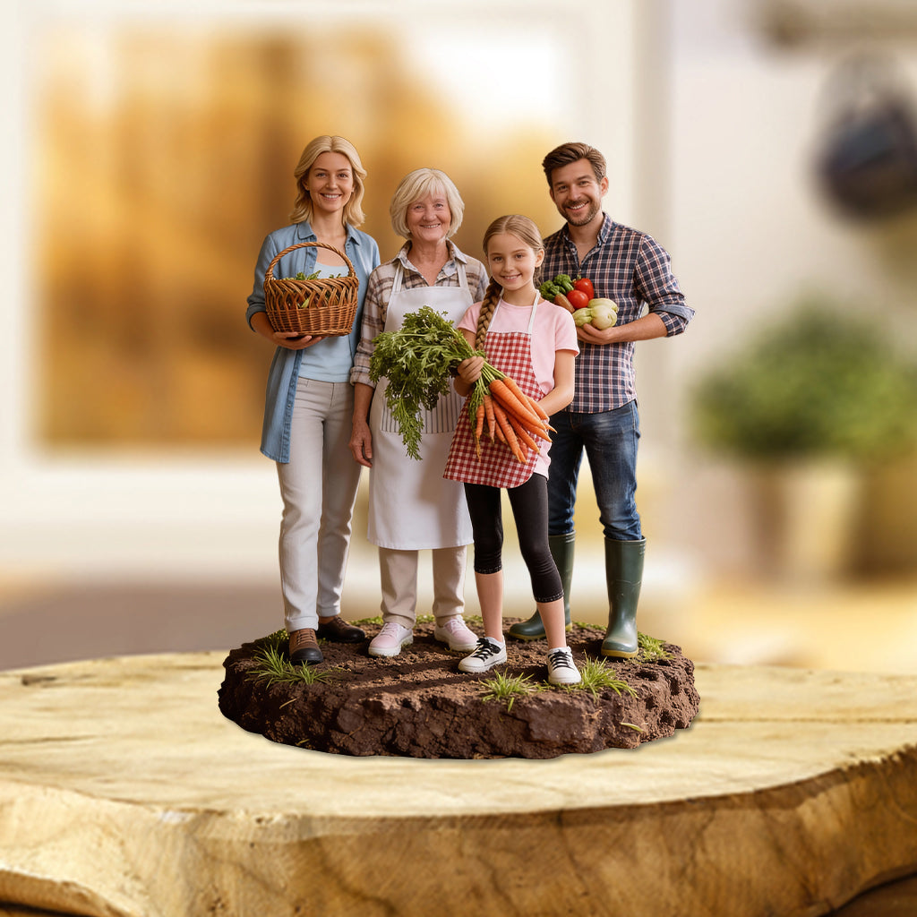 Cadeau pour agriculteur - Plaque acrylique personnalisée en forme de fermier