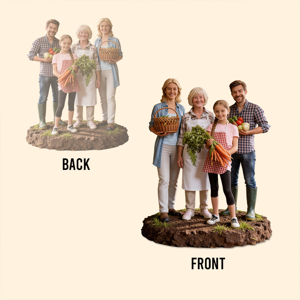 Cadeau pour agriculteur - Plaque acrylique personnalisée en forme de fermier