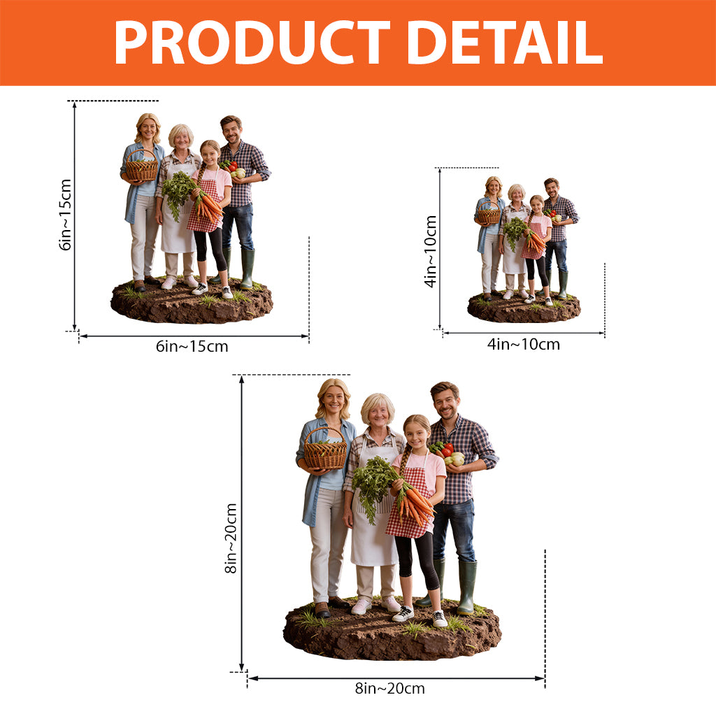 Cadeau pour agriculteur - Plaque acrylique personnalisée en forme de fermier