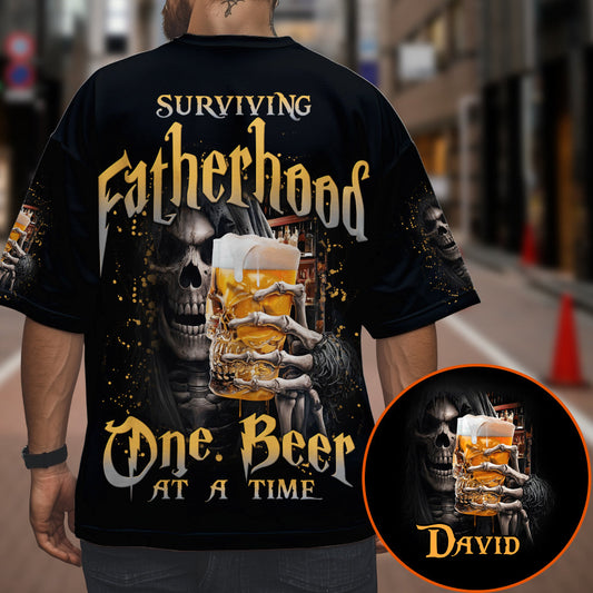 Surviving Fatherhood - Personalized Father All Over Shirt