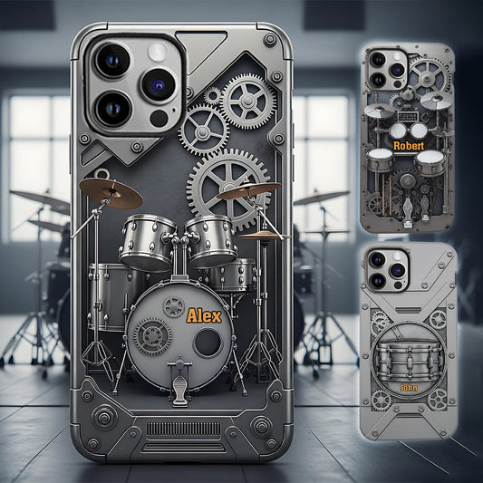 Drummer Life – Personalisierte Handyhülle mit Drummer-Vollbild
