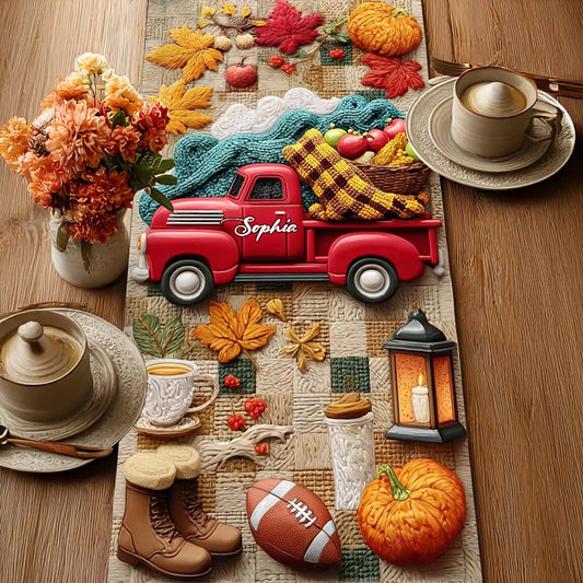 C'est la saison ! - Chemin de table d'automne personnalisé
