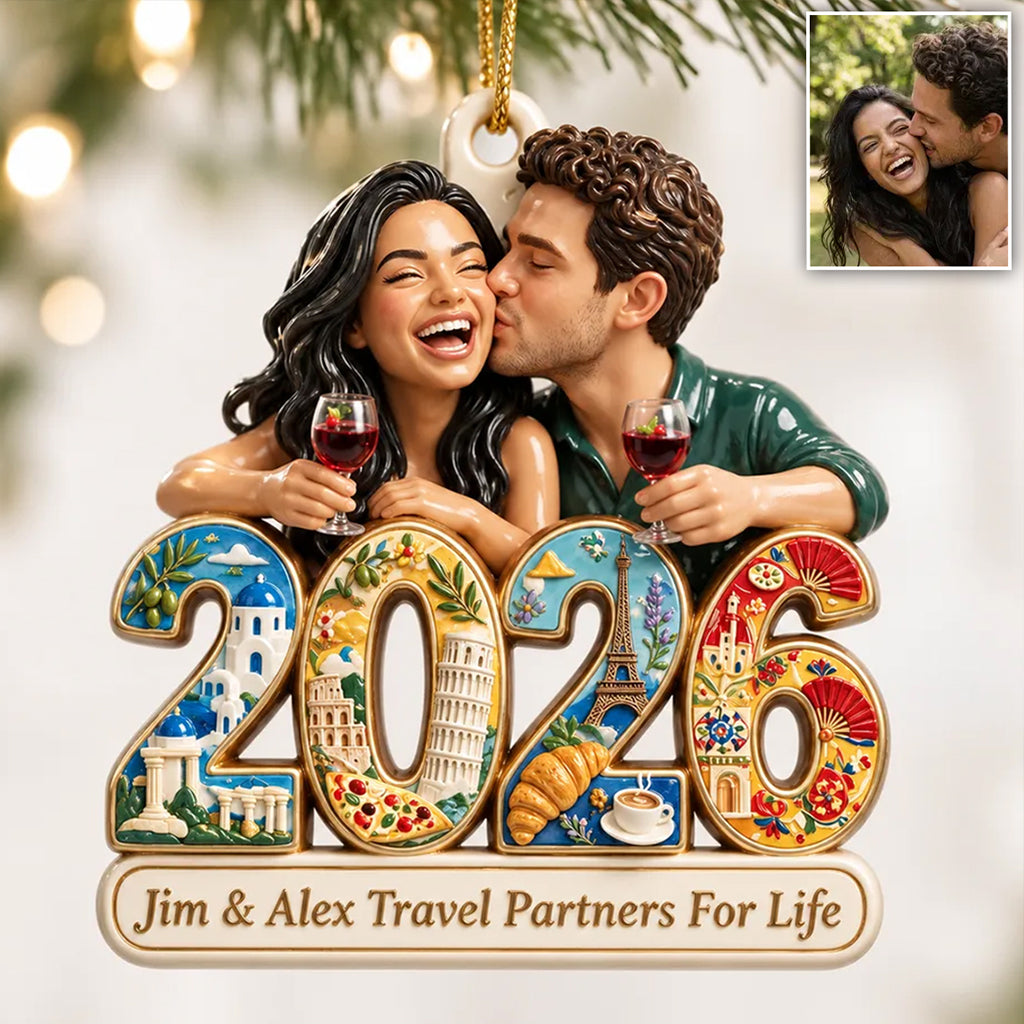 2026 Travel Achievement - Personalized Travelling Premium 3D Ornament
