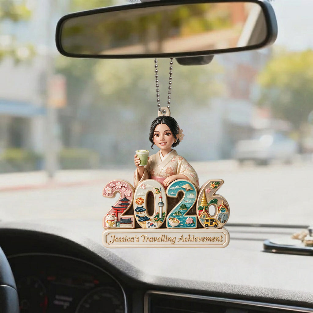 2026 Travel Achievement - Personalized Travelling Premium 3D Ornament