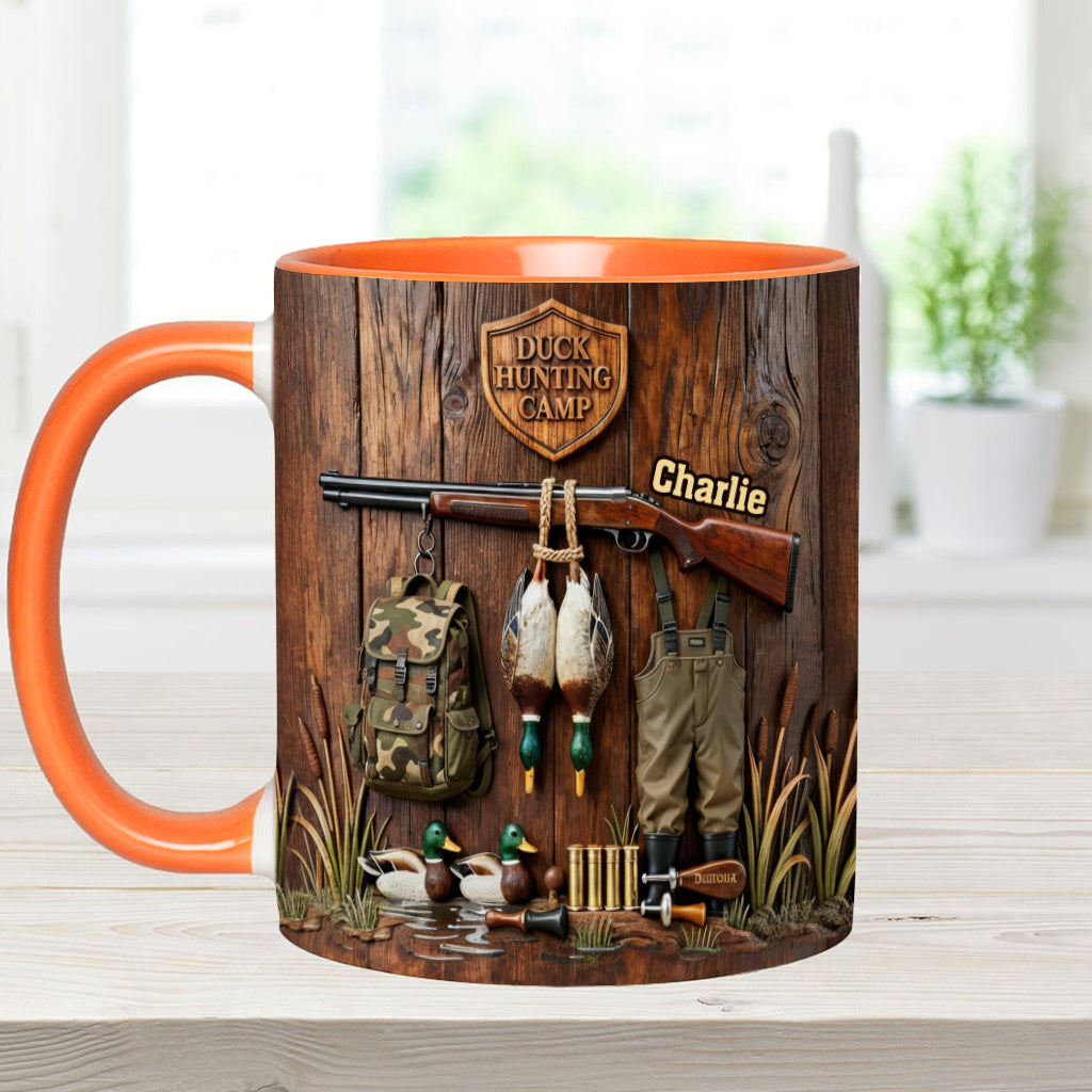 Saison de la chasse au canard - Mug personnalisé sur le thème de la chasse
