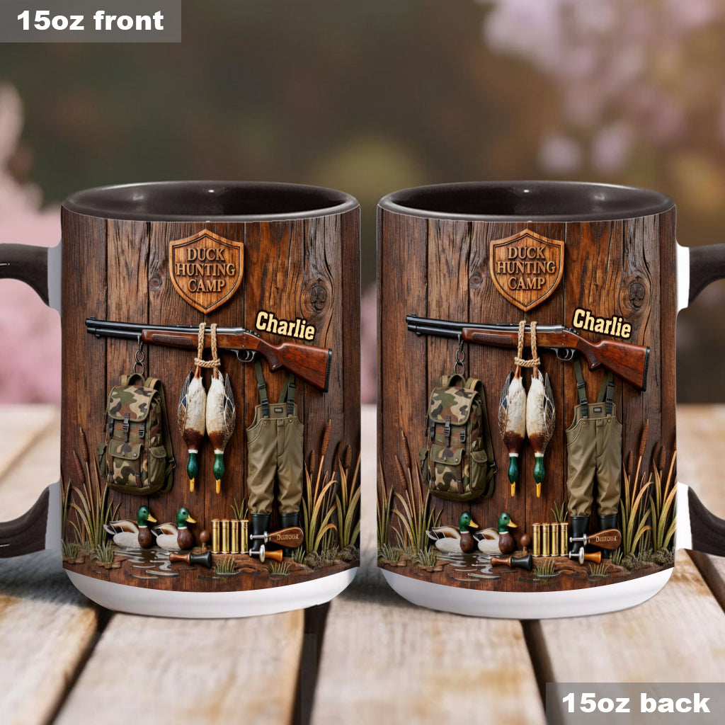 Saison de la chasse au canard - Mug personnalisé sur le thème de la chasse