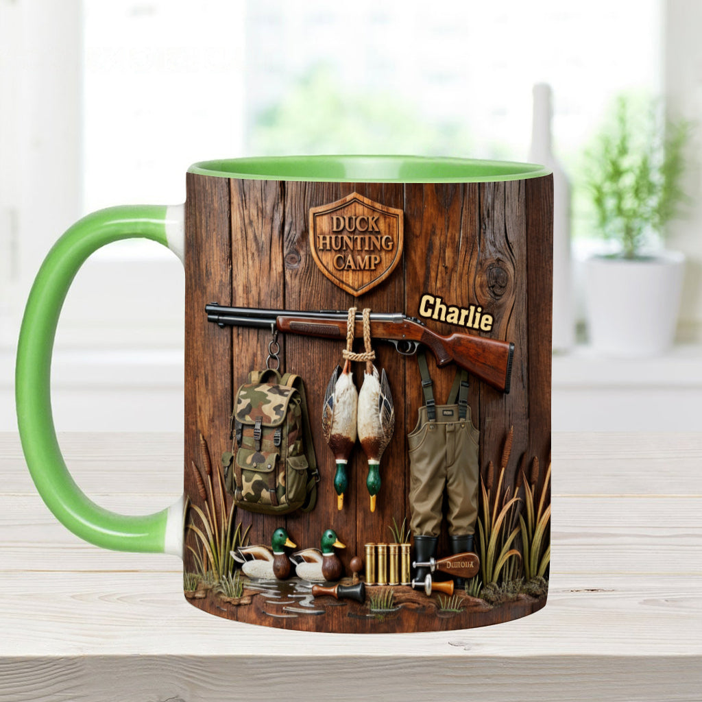 Saison de la chasse au canard - Mug personnalisé sur le thème de la chasse