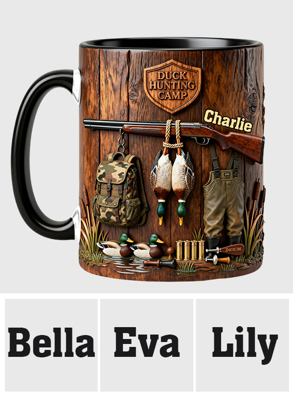 Saison de la chasse au canard - Mug personnalisé sur le thème de la chasse