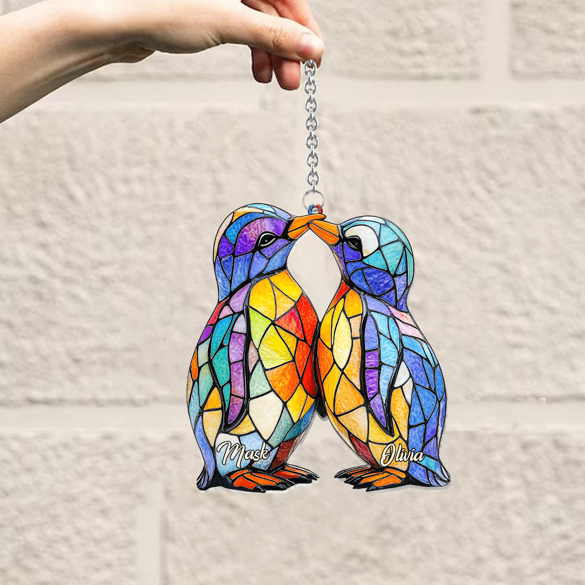 Du bist mein Pinguin – Personalisierter Fensterhänger für Pinguinliebhaber 