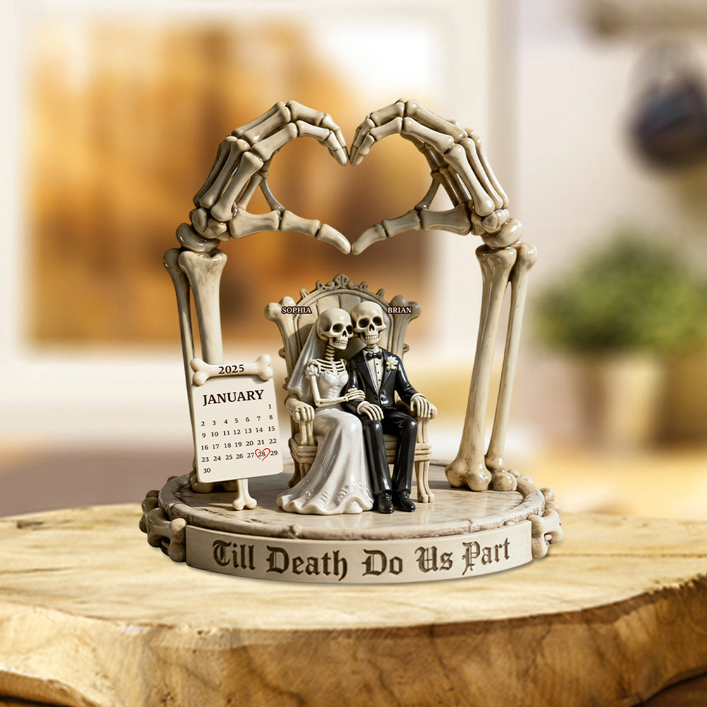 Till Death Do Us Part - Personalized Couple Custom Shaped Acrylic Plaque