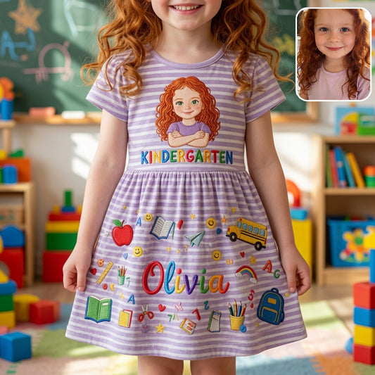 Schultage, süße Lächeln - Personalisierbares Rüschenshirt für Kinder