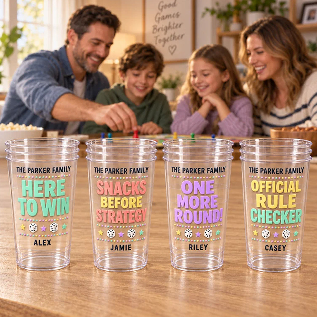 Ein weiteres Glas - Personalisierter Familien Frosted Becher