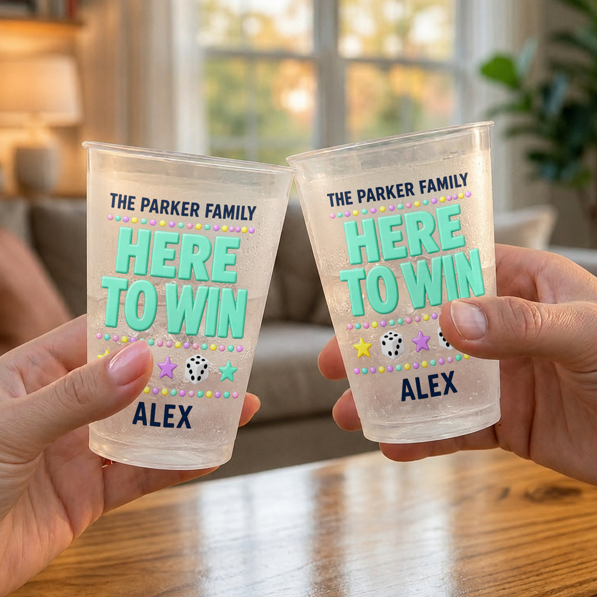 Ein weiteres Glas - Personalisierter Familien Frosted Becher