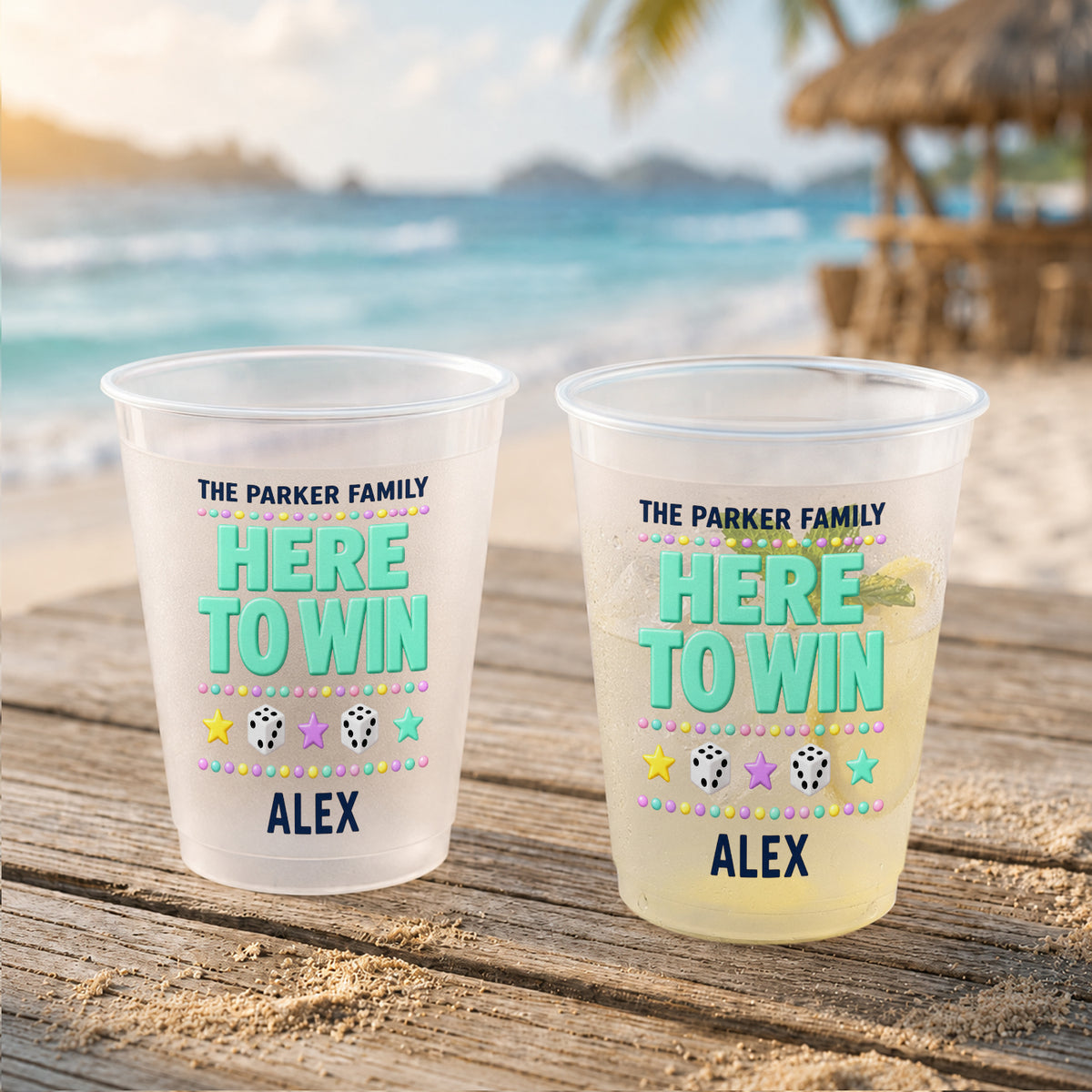 Ein weiteres Glas - Personalisierter Familien Frosted Becher