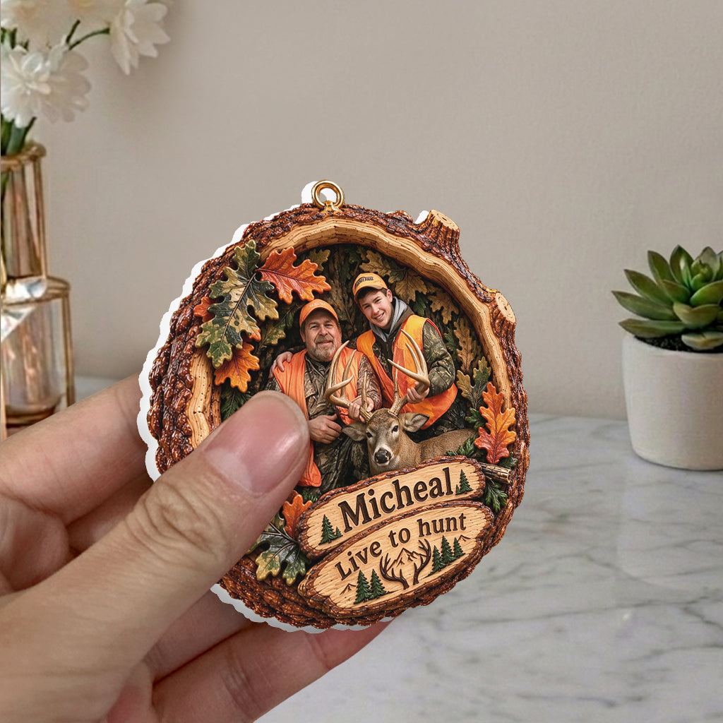 Hunter Gift, Christmas Decor - Personalized Hunting Premium 3D Ornament