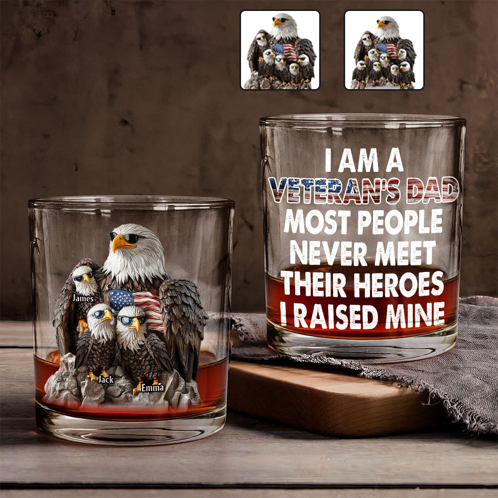 Proud Papa - Personalized Father Whiskey Glass