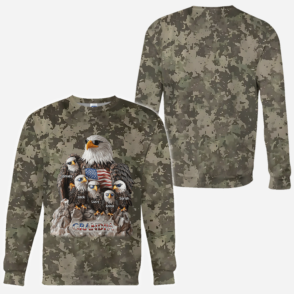 Strong Papa - Personalized Father All Over Shirt