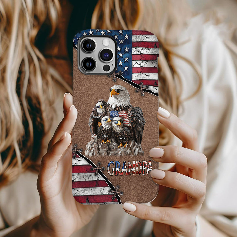 Strong Papa - Personalized Father Full Print Phone Case