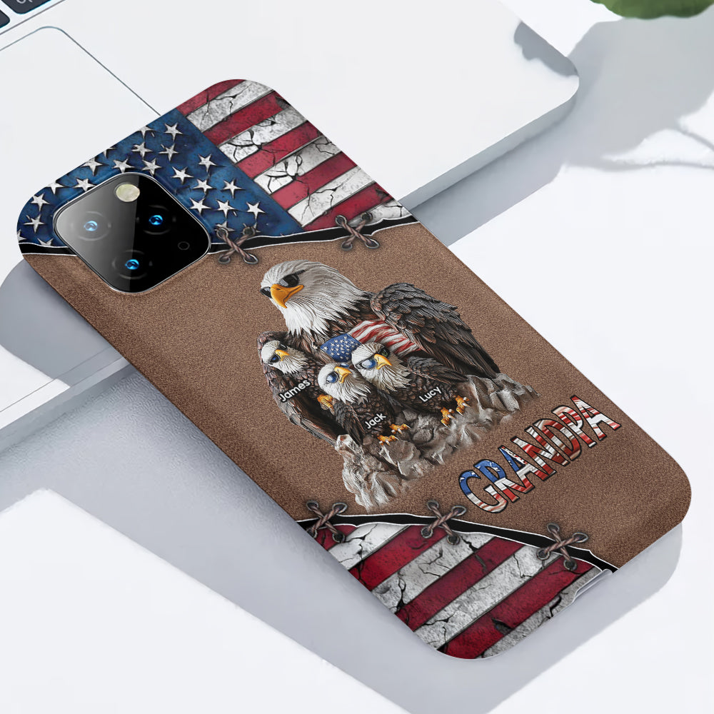 Strong Papa - Personalized Father Full Print Phone Case