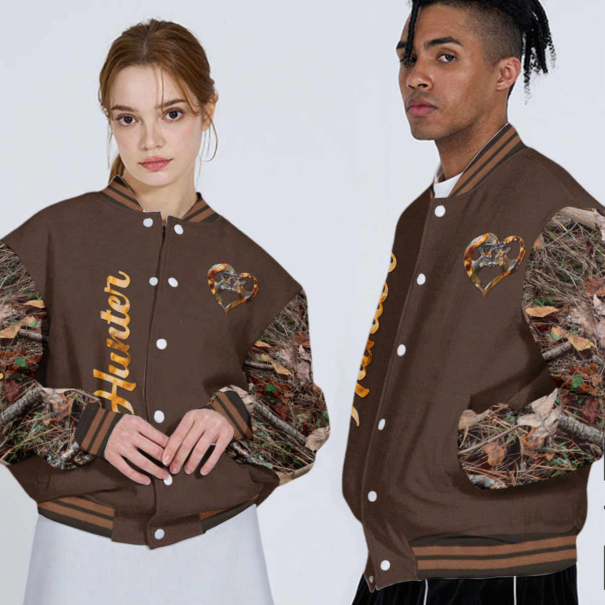 Toi et moi, on gère ça - Veste universitaire de chasse personnalisée