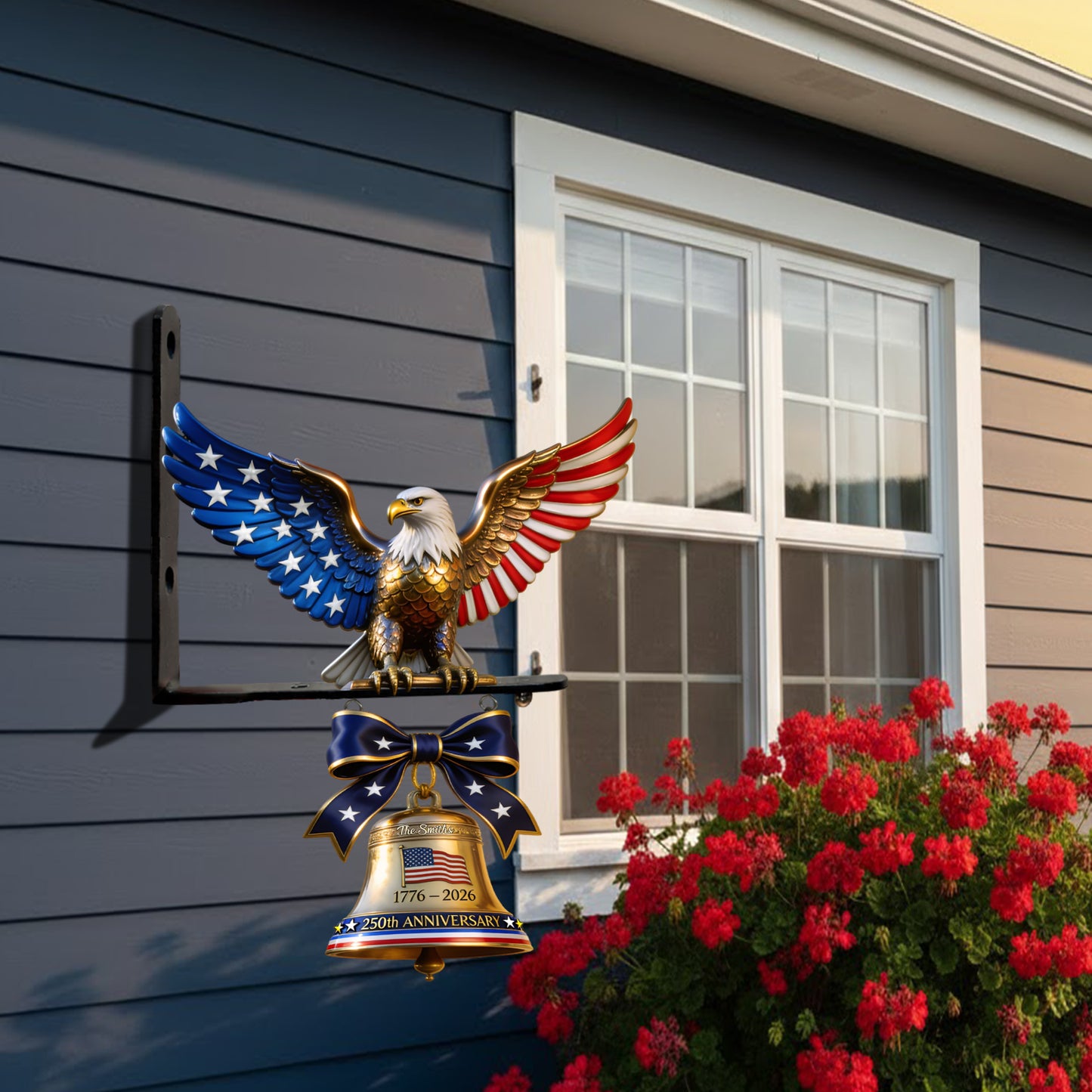 250 Jahre Amerika - Personalisierte Patriot Holz-Wandschild