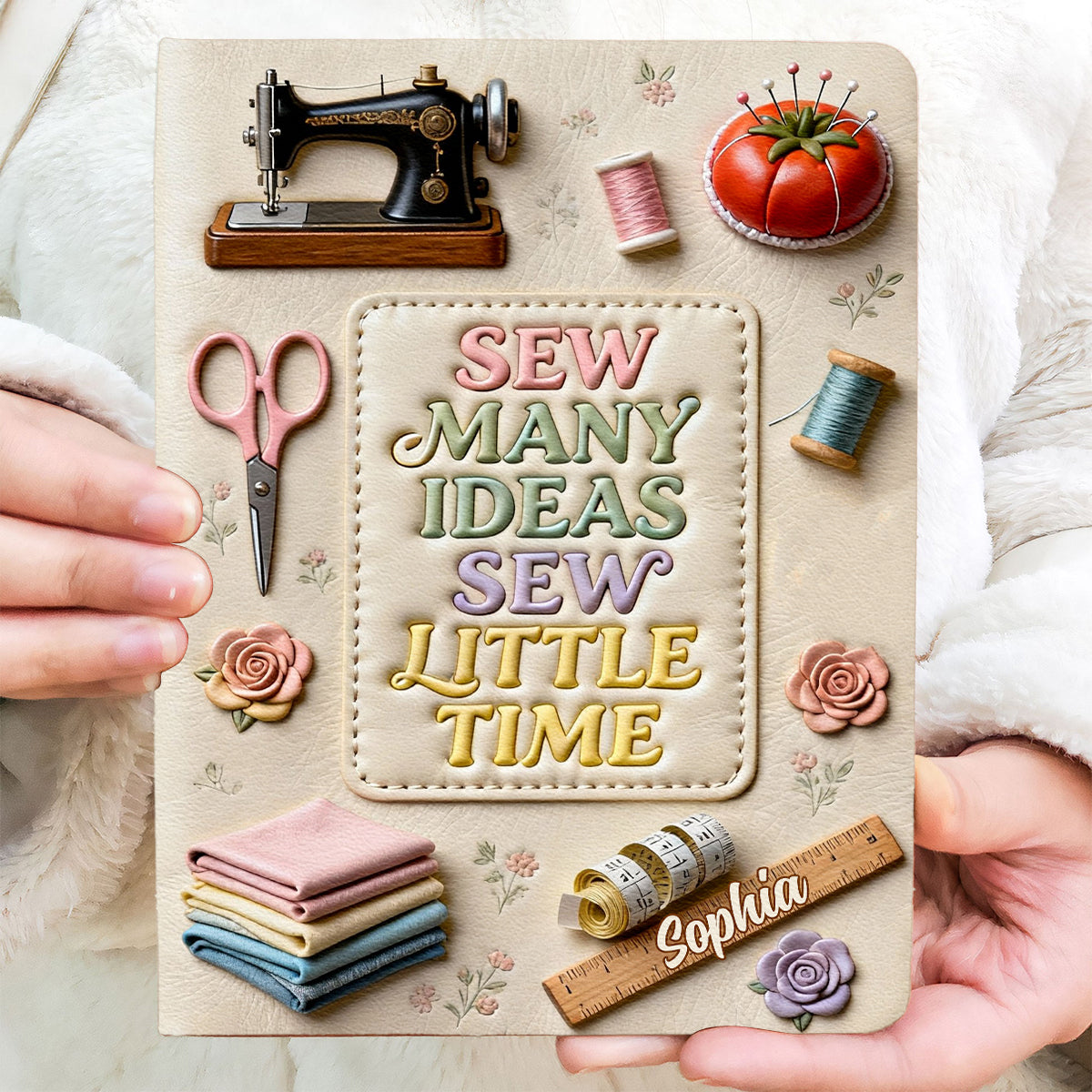 Sew Many Ideas - Carnet de couture personnalisé en cuir