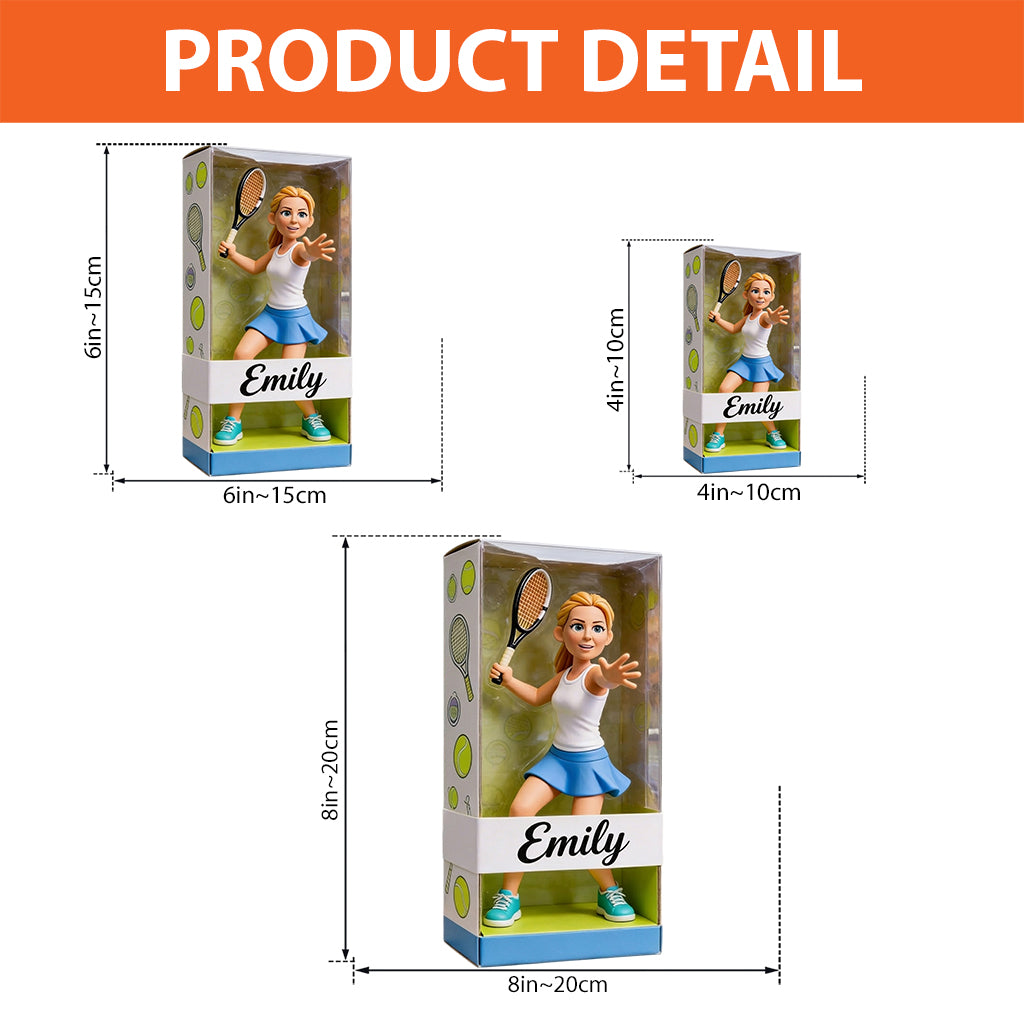 Jeder Sport - Tennis, Volleyball, Fußball, Baseball... - Personalisierte Tennis Acrylplakette in Sonderform