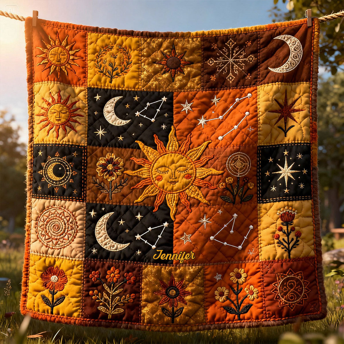 Reste trippant petit hippie - Couverture hippie personnalisée