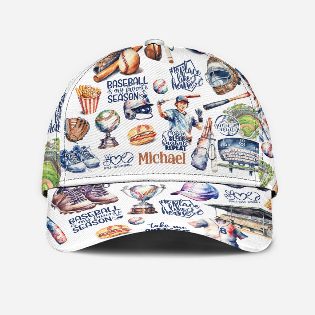 J'adore la saison de baseball ! Casquette de baseball classique personnalisée