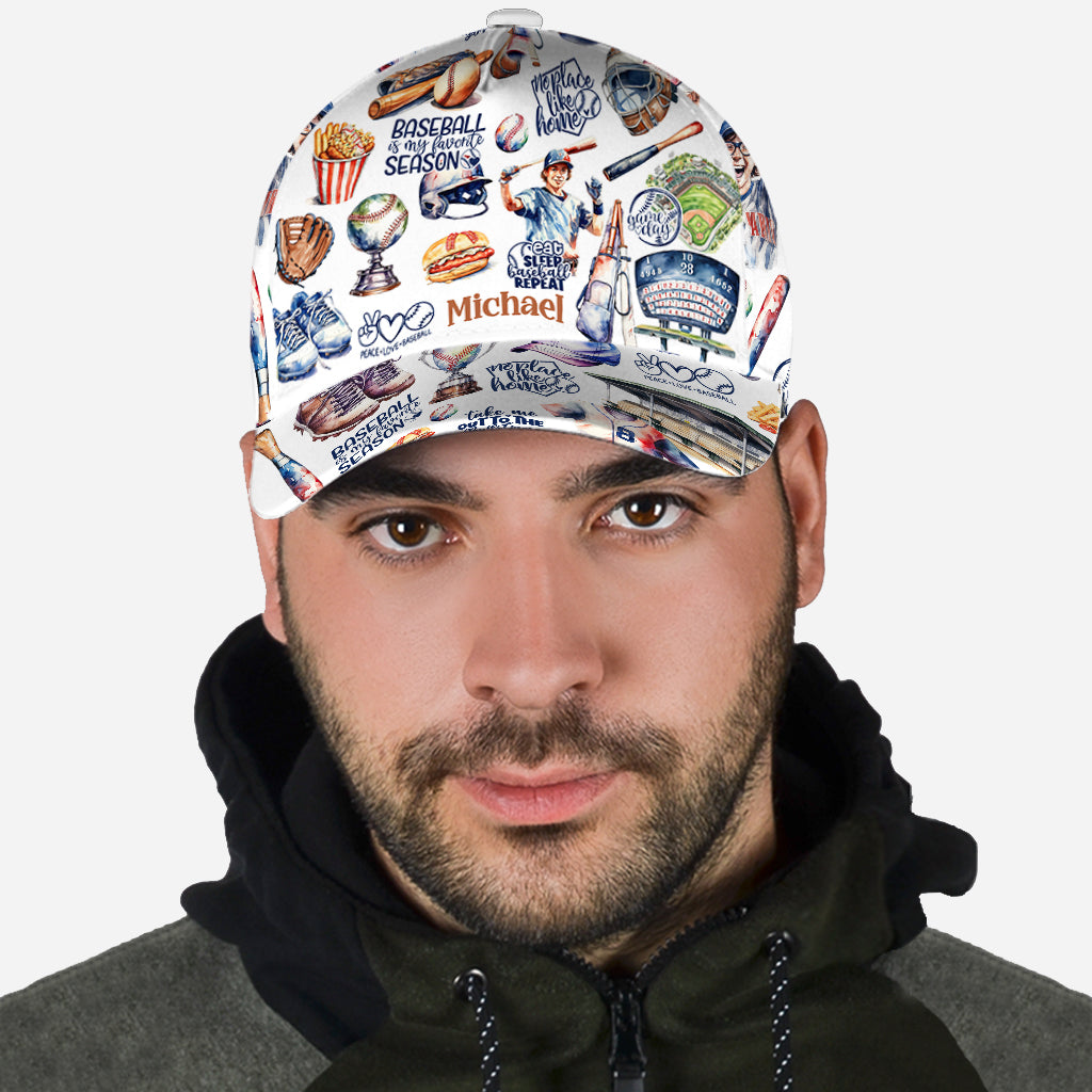 J'adore la saison de baseball ! Casquette de baseball classique personnalisée