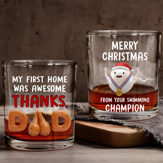 Von Ihrem Schwimmchampion – Familien-Whiskyglas