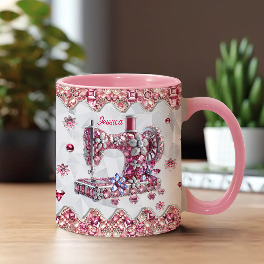 Mug personnalisé « J’adore coudre »