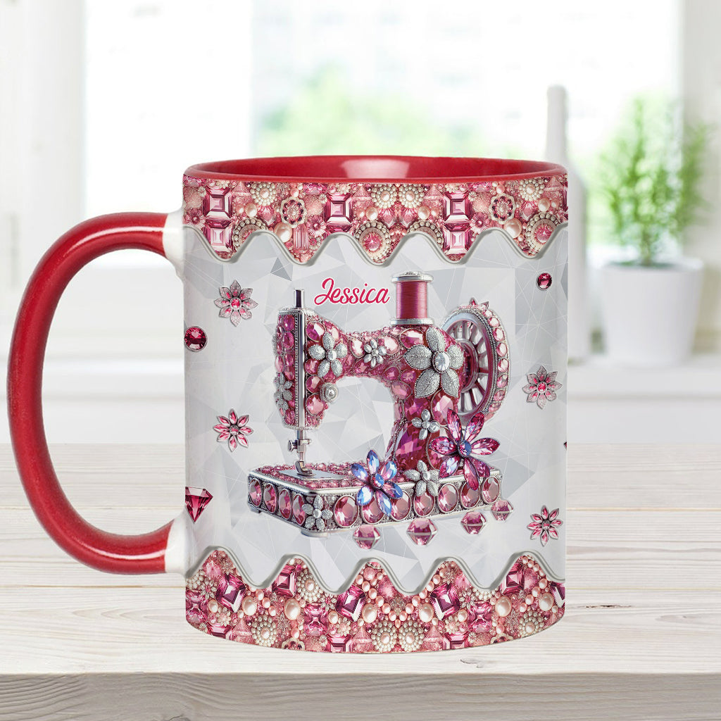 Mug personnalisé « J’adore coudre »