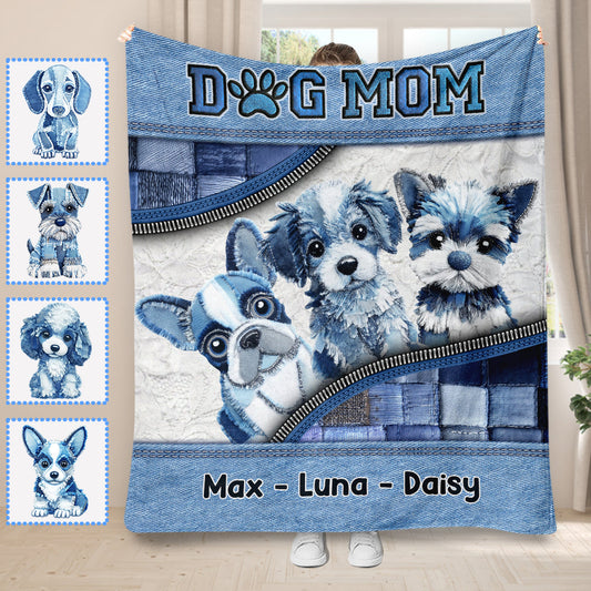 Niedliche Hunde – personalisierte Hundedecke