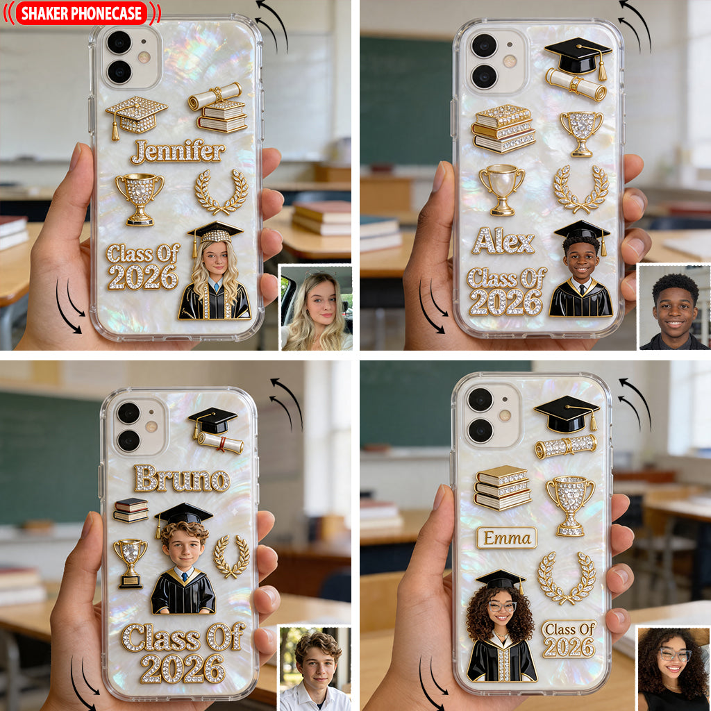 Promotion de la promotion 2026 - Coque de téléphone shaker personnalisée