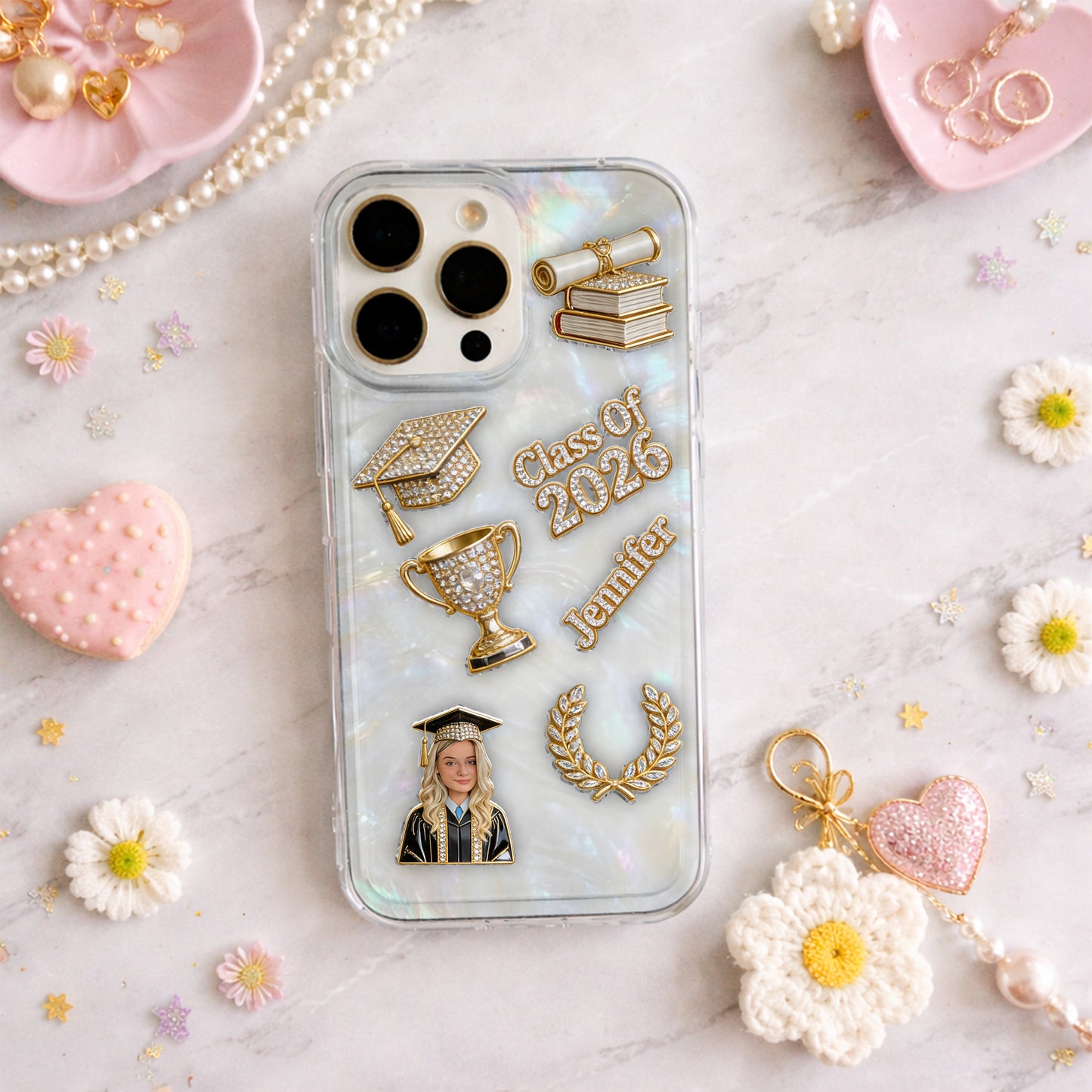 Promotion de la promotion 2026 - Coque de téléphone shaker personnalisée