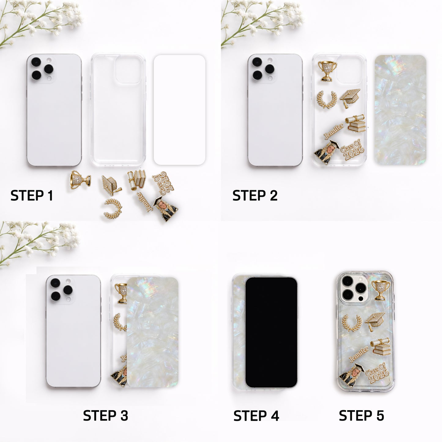 Promotion de la promotion 2026 - Coque de téléphone shaker personnalisée