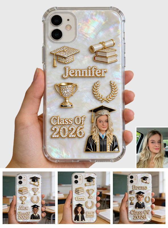 Promotion de la promotion 2026 - Coque de téléphone shaker personnalisée