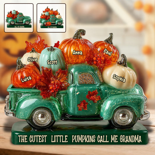 My Little Pumpkins - Personalized Grandma Custom Shaped Acrylic Plaque