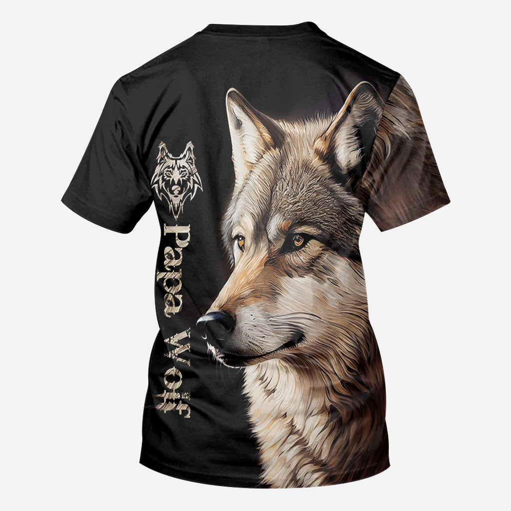 Papa Wolf - Personalized Father All Over Shirt