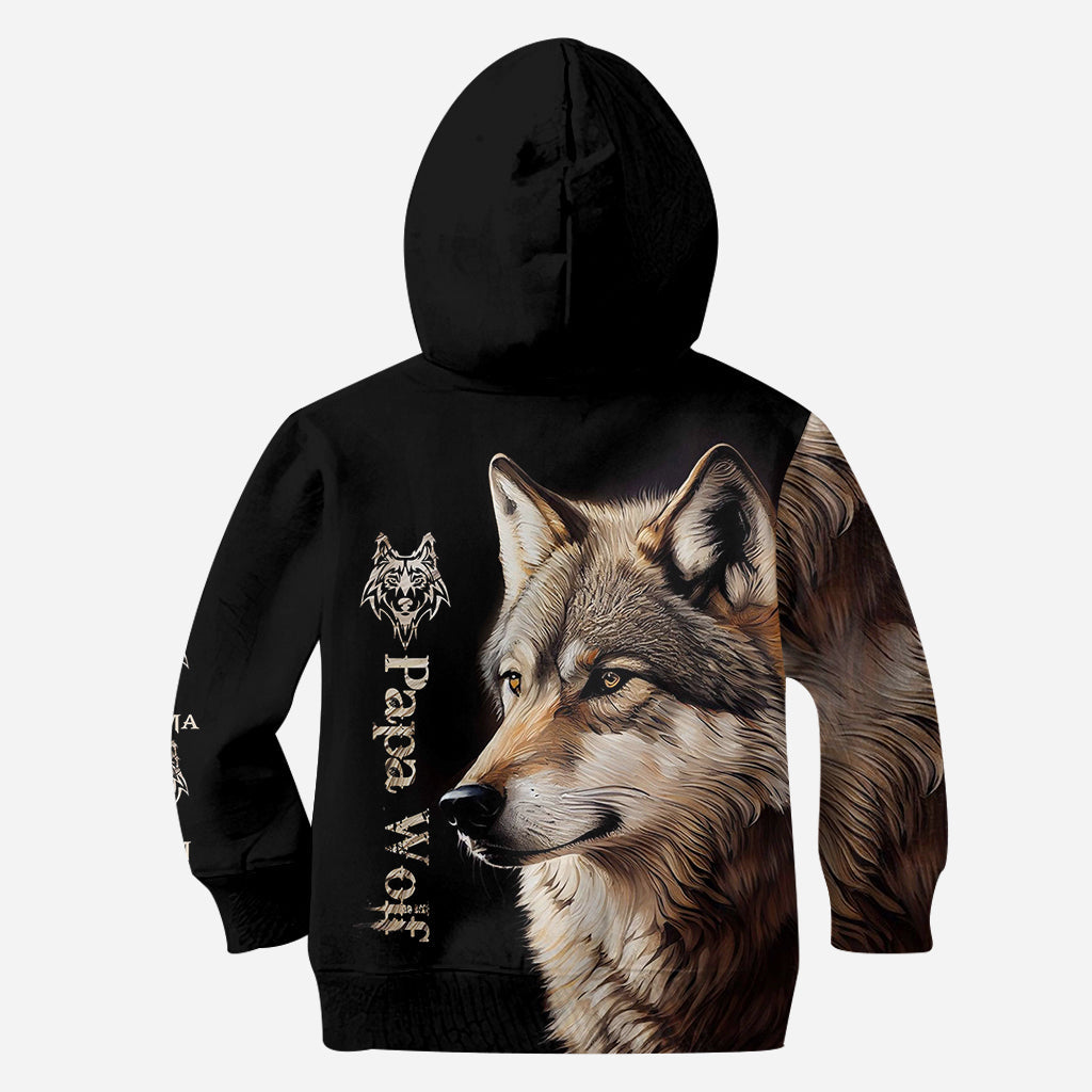 Papa Wolf - Personalized Father All Over Shirt