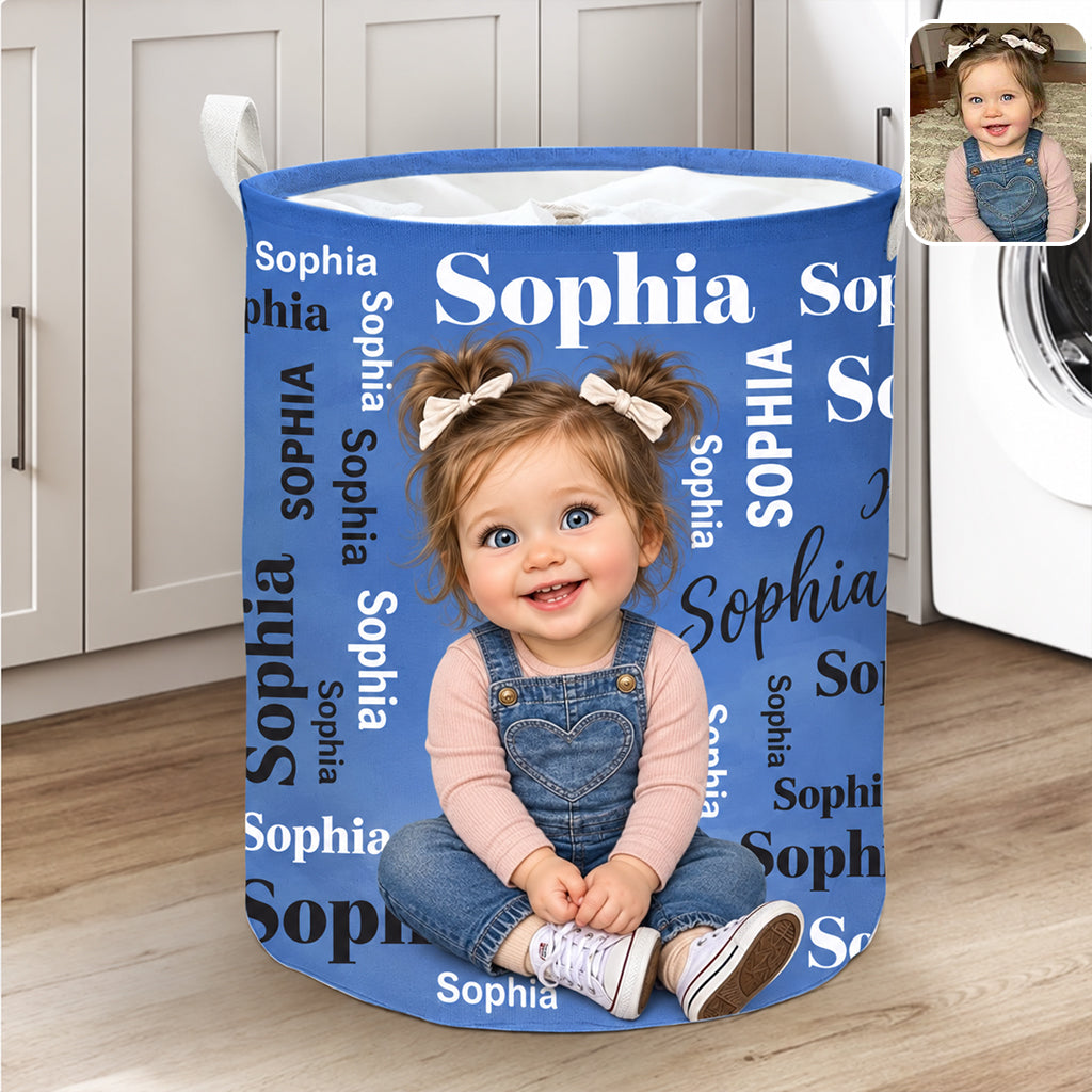 Merry Christmas - Personalized Kid Storage Basket