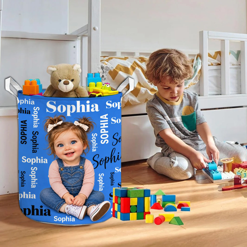 Merry Christmas - Personalized Kid Storage Basket